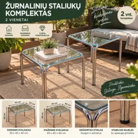 2 kavos staliukai
