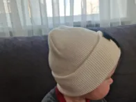 Balta beanie kepurė vaikui