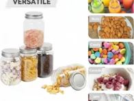 20vnt nauji 473mm plastikiniai stiklainiai maistui