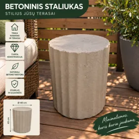 Betoninis gėlių vazonas