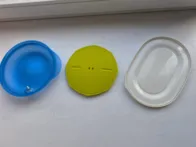 Įvairūs Tupperware indų dangteliai