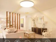 apvalus LED lubinis šviestuvas (48W, 3000K)