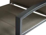 Pilkas metalinis lauko baldų komplektas 100460