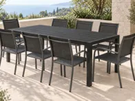 Lauko stalas 205×90 cm + 8 kėdės