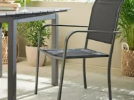 Lauko stalas „Liss“ 50067 + 6 sukraunamos kėdės