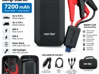 Naujas NOR-TEC automobilio užvedimo įrenginys 500A