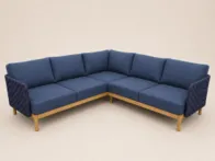 Lauko kampas „Kolbe“ mėlynos spalvos, 210 × 210 cm