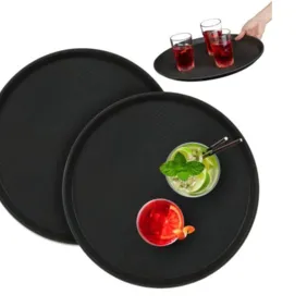 Relaxdays neslystantys padėklai Ø40 cm, 2 vnt.