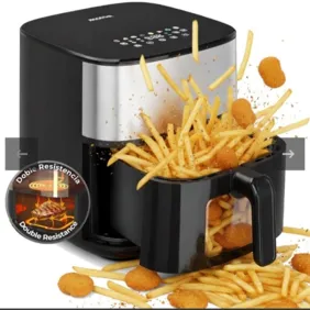 Air fryer 8 L. Su dviem kepimais