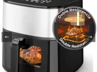 Air fryer 8 L. Su dviem kepimais