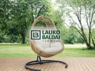  Pakabinamas šviesus krėslas