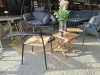 Minimalistinis balkono baldų komplektas „Boho“