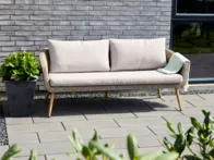 OUTFIT „Johannes“ 3 vietų pinta lauko sofa 49219