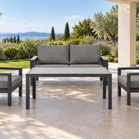 „Liss“: 2 krėslai, dvivietė sofa ir stalas