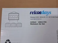 Relaxdays dekoratyvinė lysių tvorelė, 4 dalys