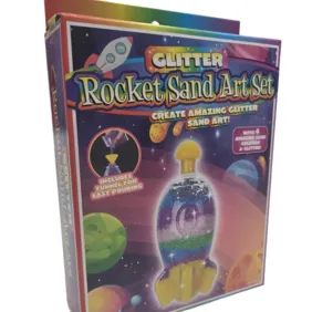 Blizgaus smėlio rinkinys Raketa 