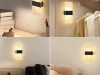 2vnt touch sieninės lempos - pakraunamos - naujos