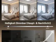 Ultra-Plonas LED Lubinis Šviestuvas su Naktiniu Re