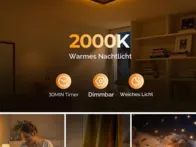 Ultra-Plonas LED Lubinis Šviestuvas su Naktiniu Re