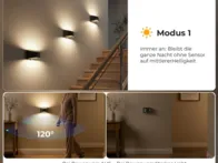 Modernus sieninis šviestuvas 2vnt