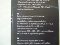 RHM„Bluetooth“garsiakalbis su belaidžiu įkrovikliu