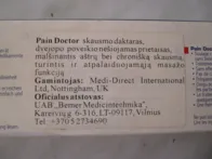 Pain dotor - skausmo daktaras