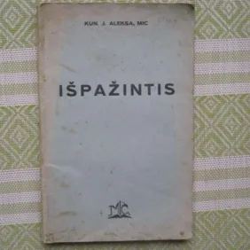 J. Aleksa - Išpažintis 1939