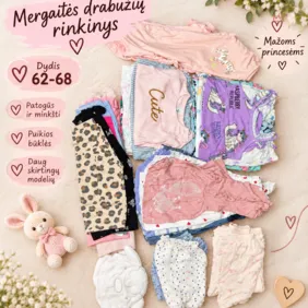 Mergaitiškų rūbelių rinkinys