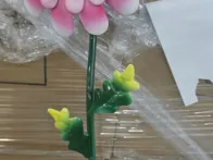 4 saulės LED šviestuvai „Pink Daisy“ 482-42