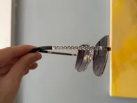 Originalūs Swarovski „Oversized“ saulės akiniai (M