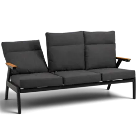 Trivietė lauko sofa "Florence Alu". Ekspozicinė.