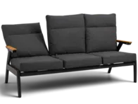Trivietė lauko sofa