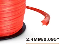 Nauja 300m trimerio valo ritė 2,4mm žvaigždės form