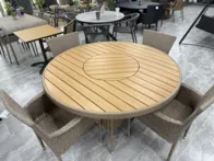 Stalas Ø150 cm ir 6 „Asta“ kėdės
