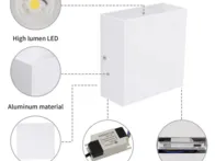 2 vnt. LED vidiniai sieniniai šviestuvai 