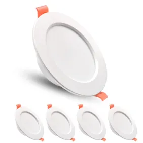 5 vnt. įleidžiamų LED šviestuvų rinkinys (5W, 3000