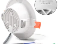 5 vnt. įleidžiamų LED šviestuvų rinkinys (5W, 3000