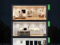 Įleidžiami LED šviestuvai 4W, ultra plokšti 6vnt