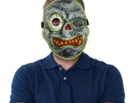 LED šviečianti Helovino kaukė - zombis - nauja