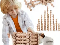 Naujas 120 dalių medinis lavinamasis žaislas konst