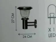 Saulės šviestuvai 2 vnt