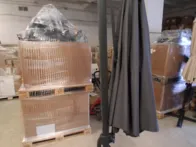 Gembinis lauko skėtis 3,5 m, tamsus