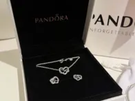Elegantiškas sidabro spalvos „Pandora“ papuošalų r
