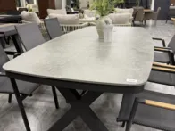 Stalas „Davos Danish” ovalus 200x100cm.