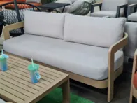Lauko baldų komplektas „Mylo beige“. Ekspozicinis.