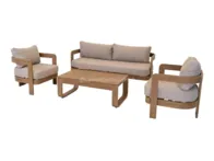 Lauko baldų komplektas „Mylo beige“. Ekspozicinis.